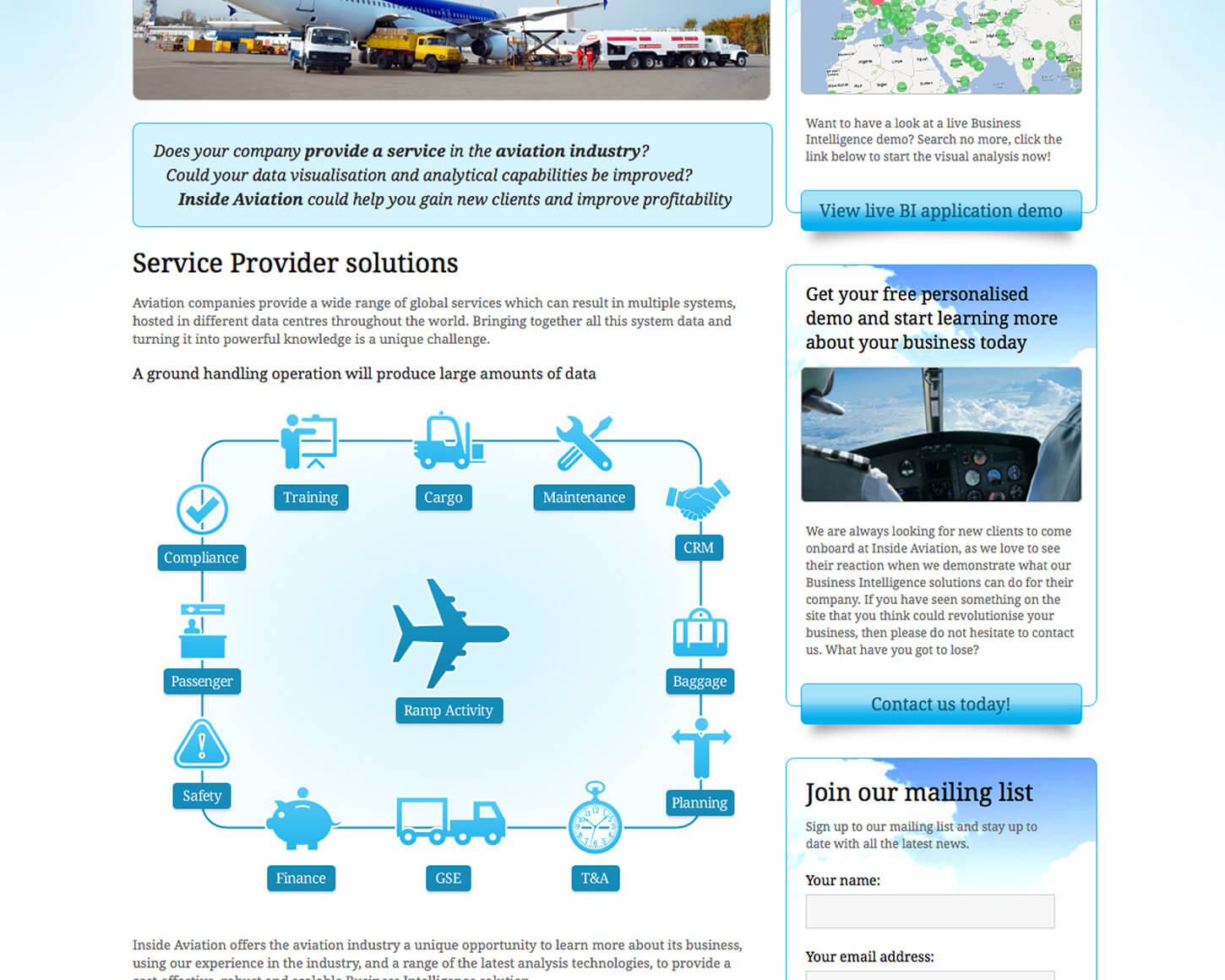 Inside Aviation website
