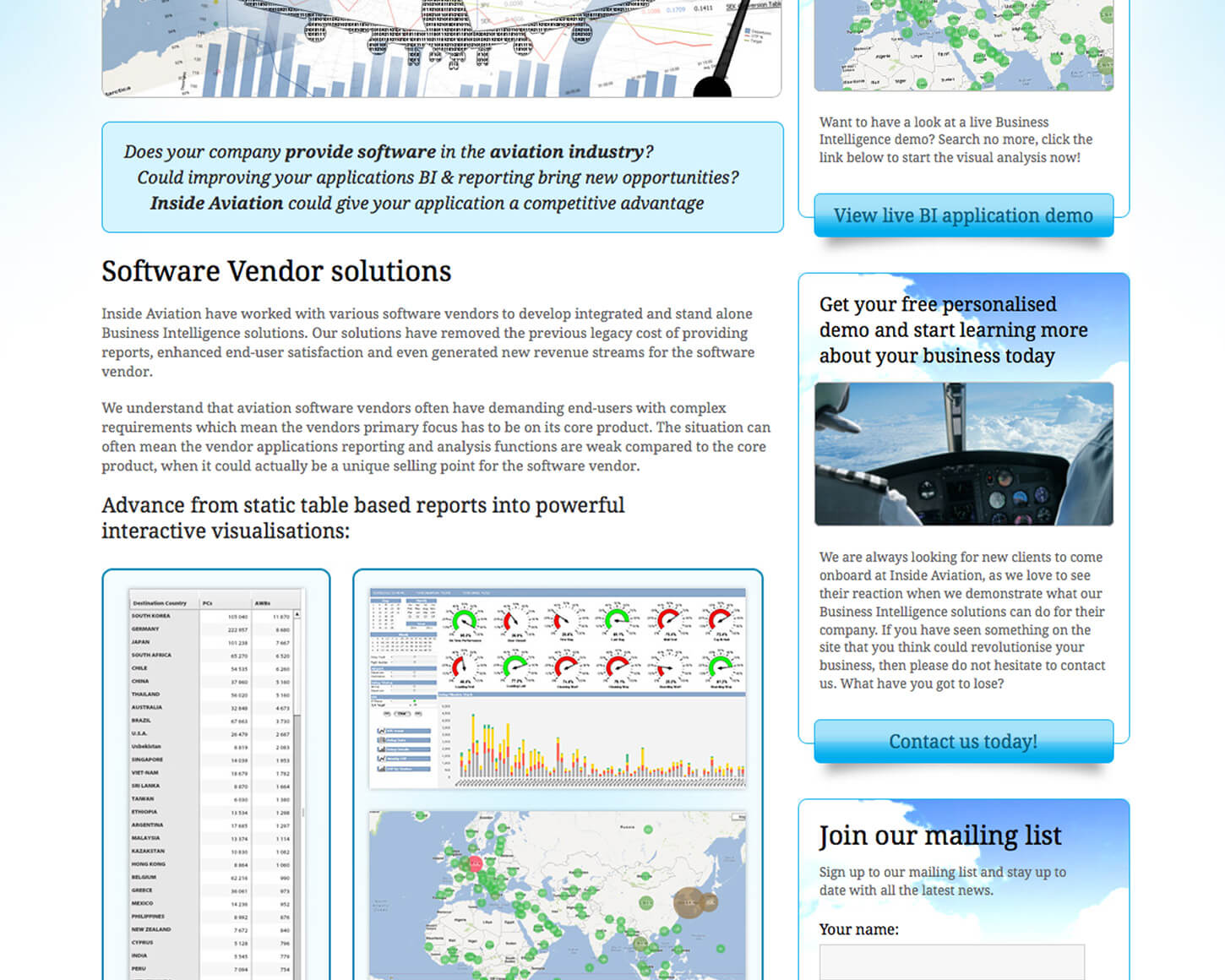 Inside Aviation website