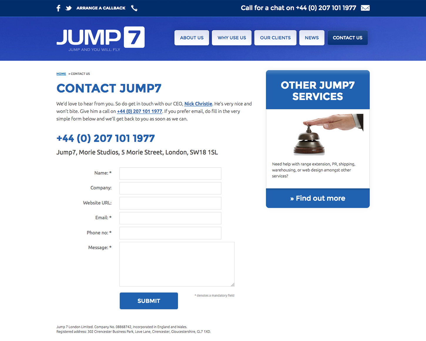 Jump7 website