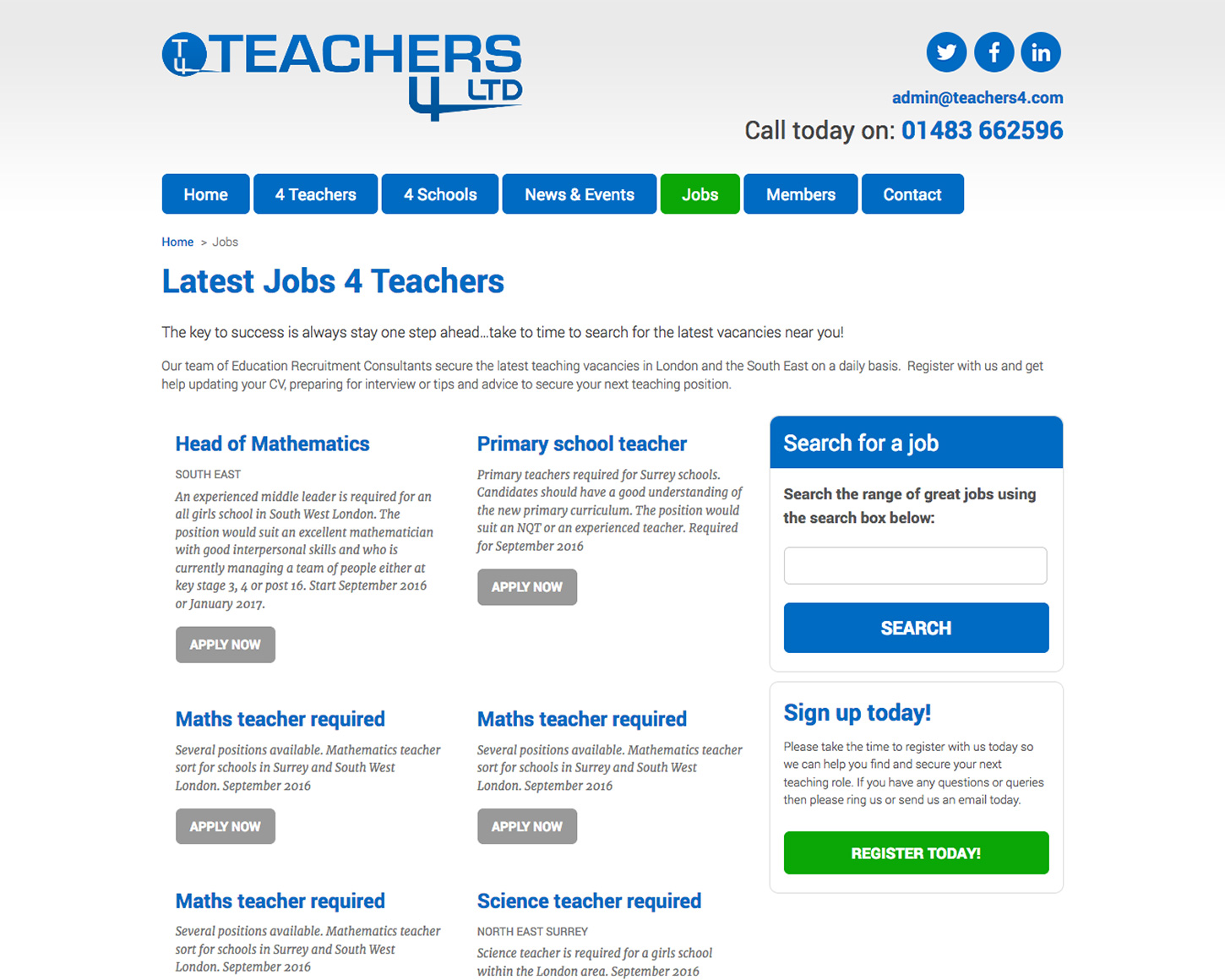 Teachers 4 website